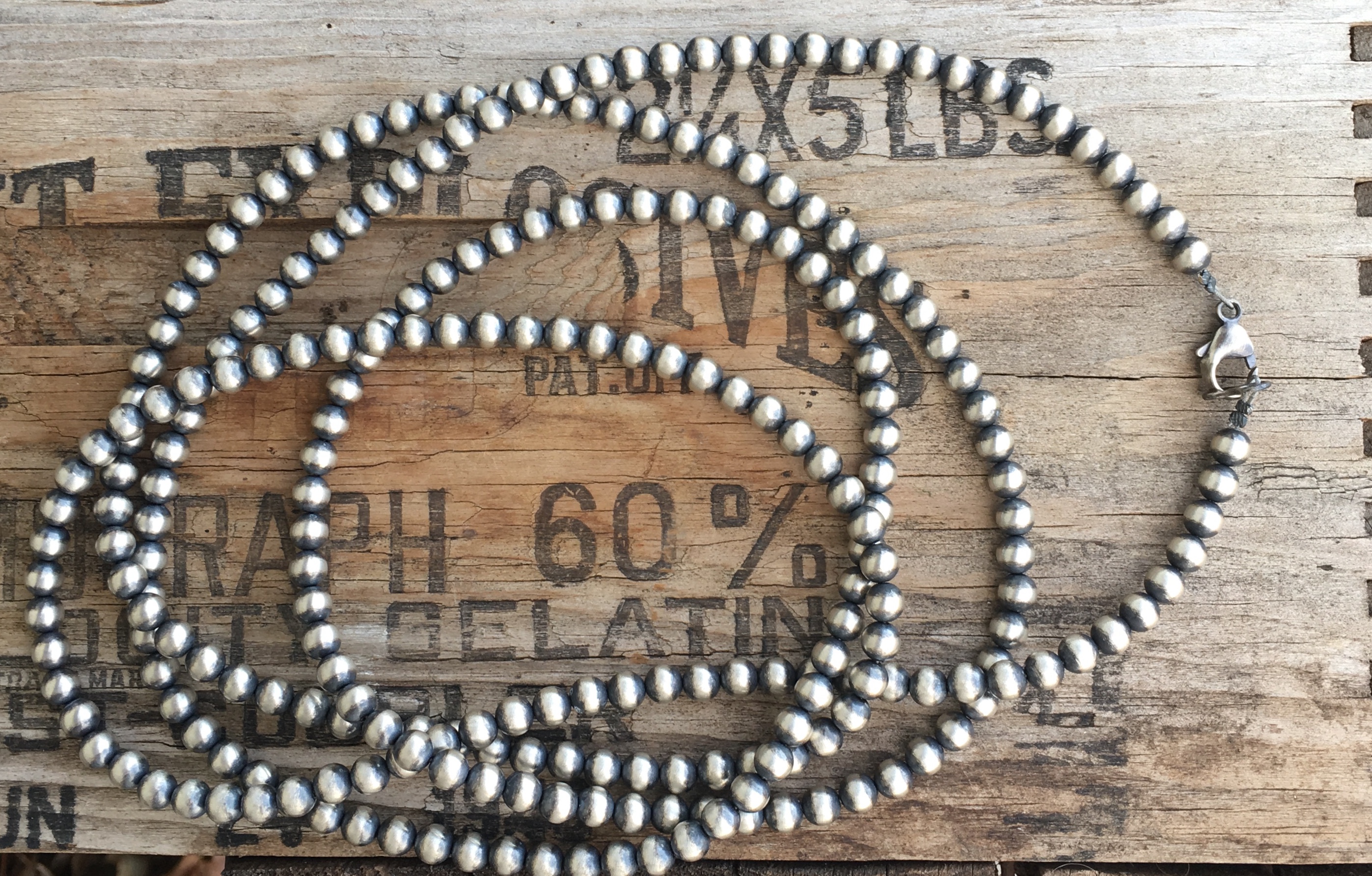 60″ 6mm Navajo Pearls