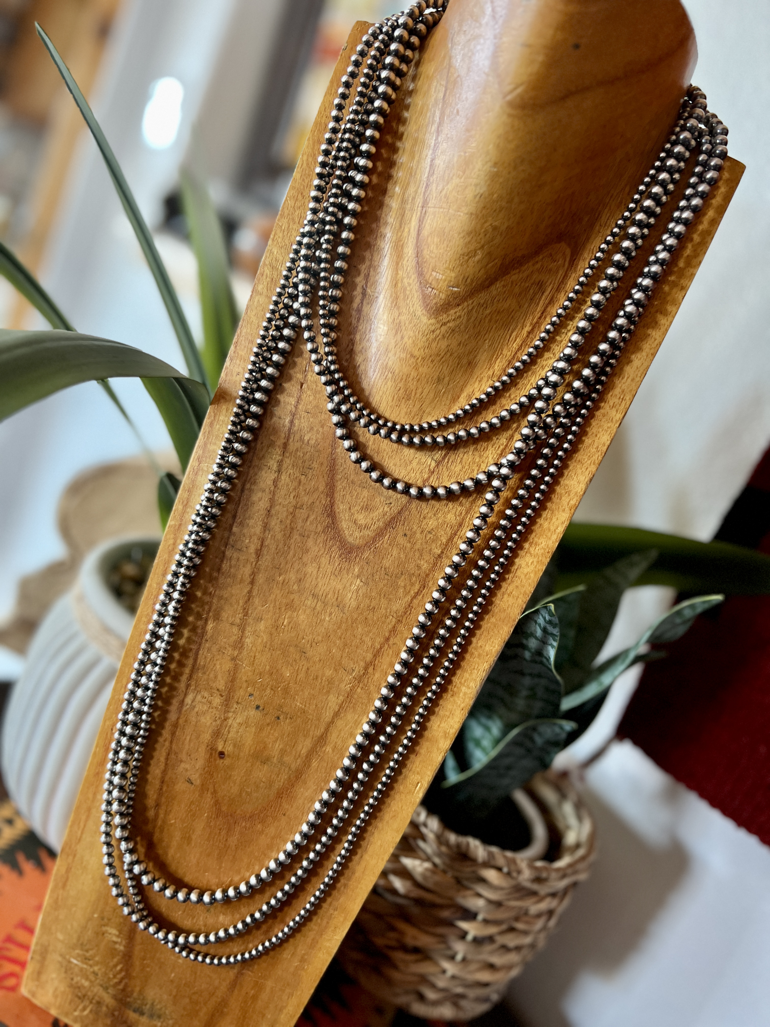 3 Strand 60″ Navajo Pearls