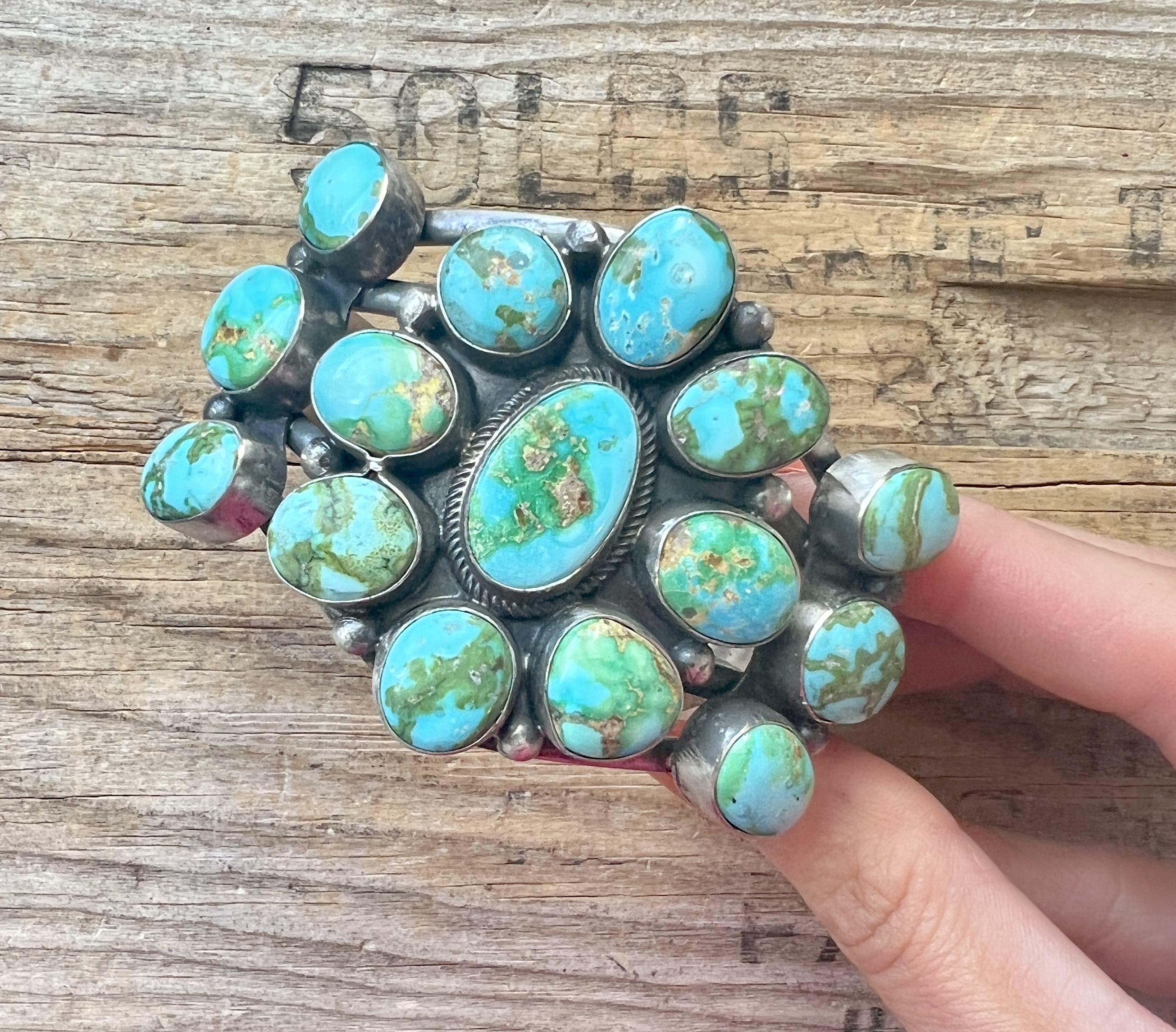 Sonoran Mountain Turquoise Statement Cluster Cuff