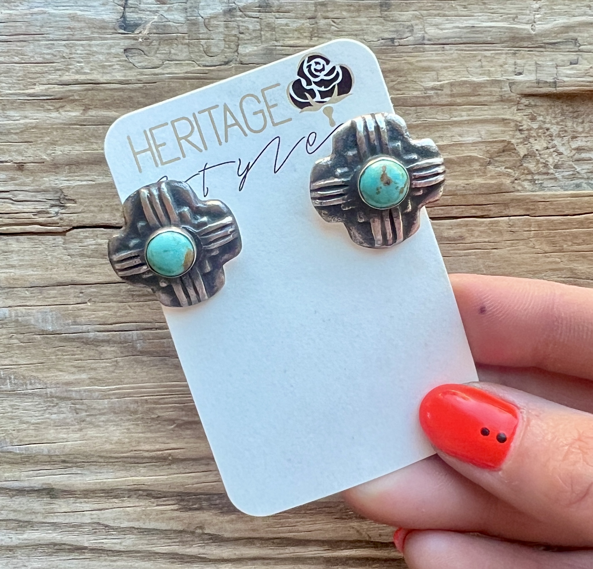 Turquoise Zia Cuff Links