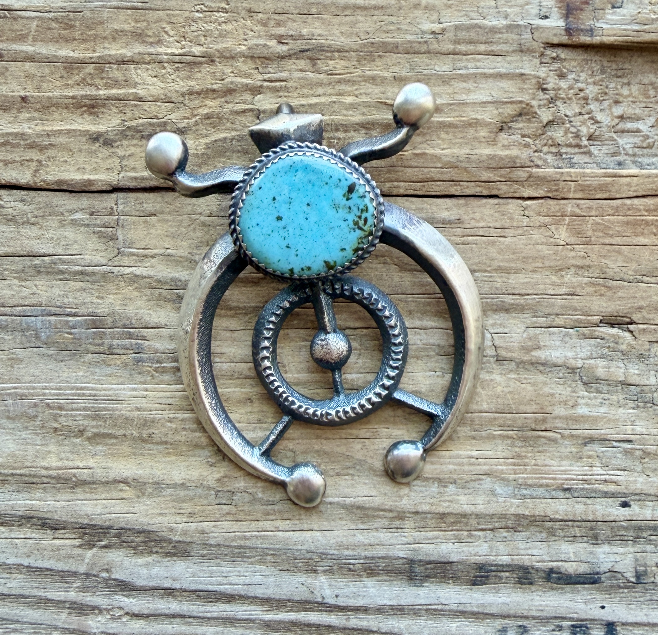 Turquoise Statement Cast Naja Pendant